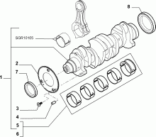 10103-010 ENGINE SHAFT AND HALF BEARING
