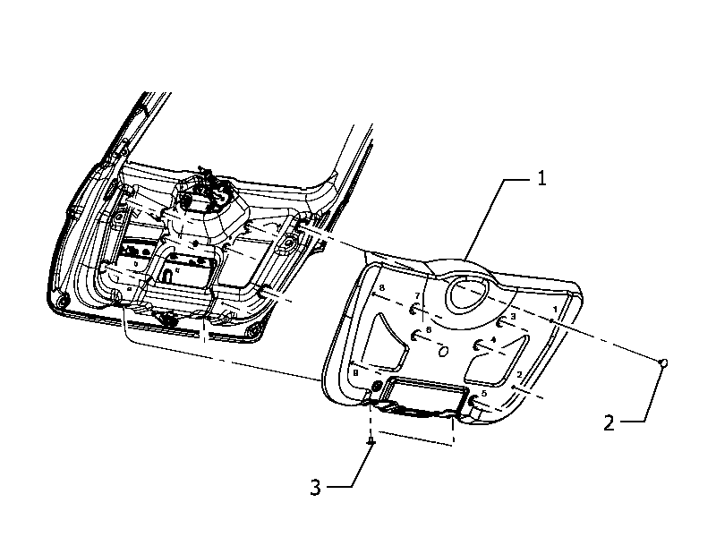 70148-030 INTERNAL REAR DOOR LINING