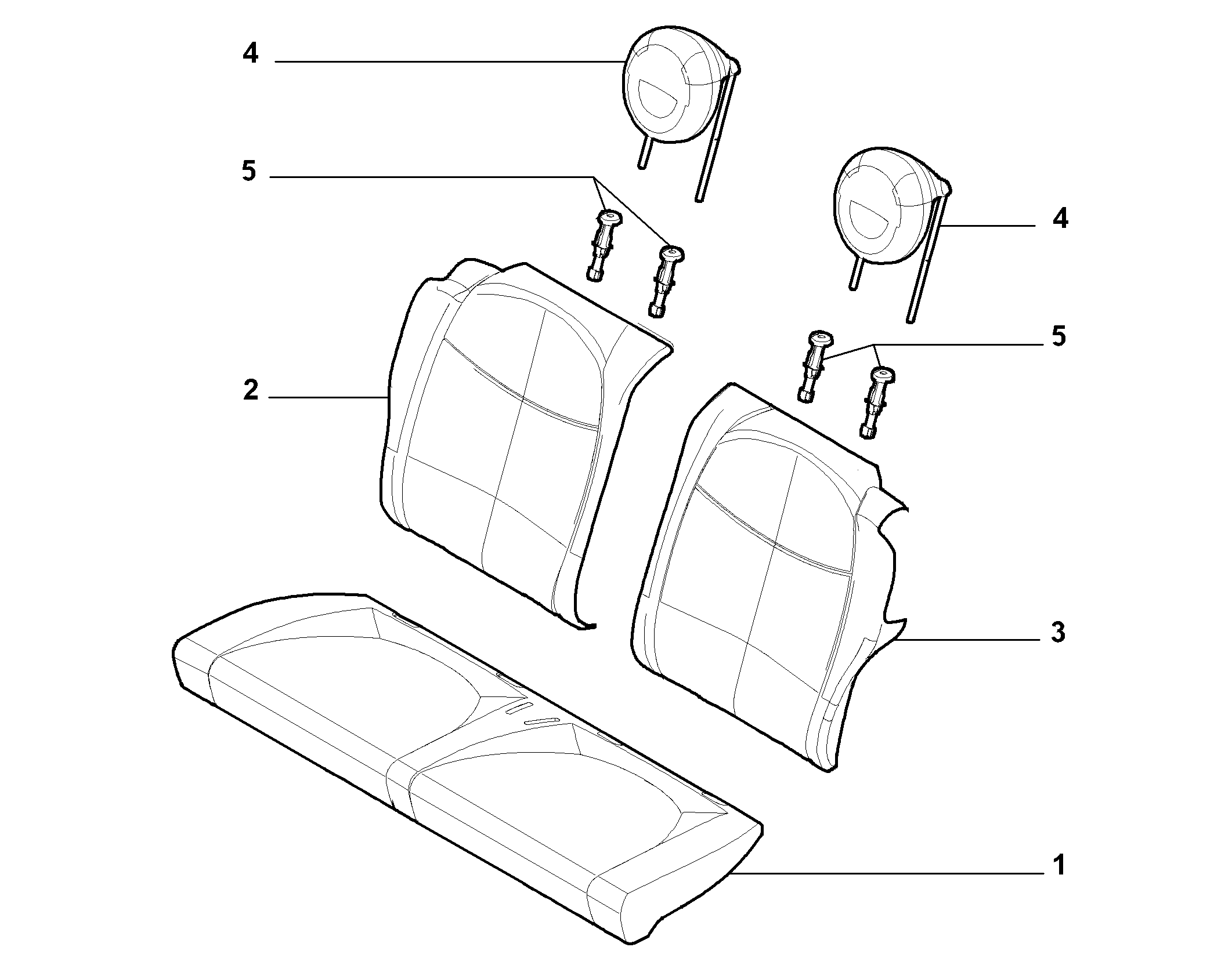 70615/09 REAR SEAT LINING