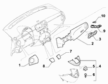 70502-020 DASHBOARD INSTRUMENT HOLDER DIALS