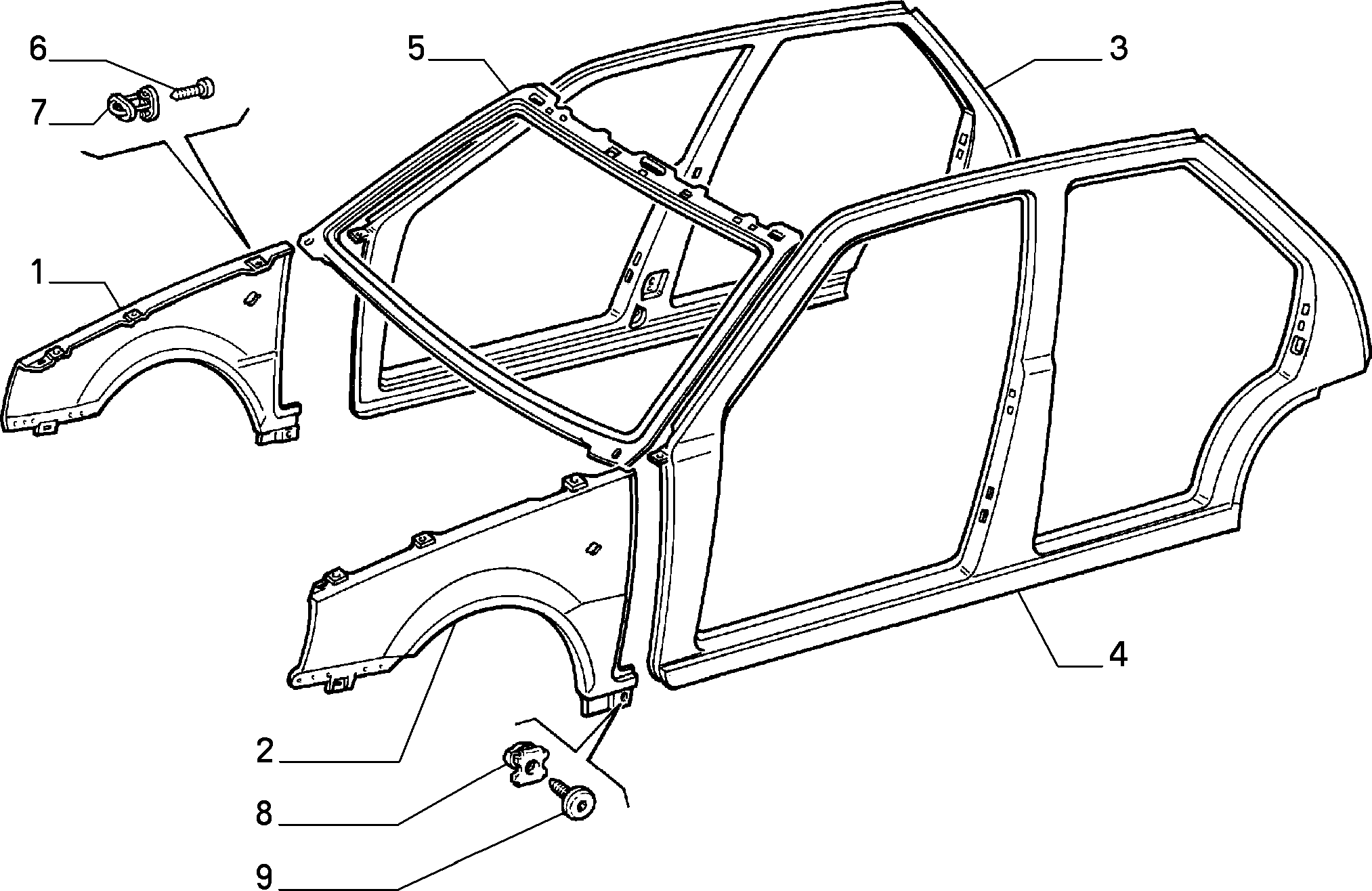 70018/00 КУЗОВ, ОБЛИЦОВКИ (ПЕРЕДНЯЯ ЧАСТЬ) 