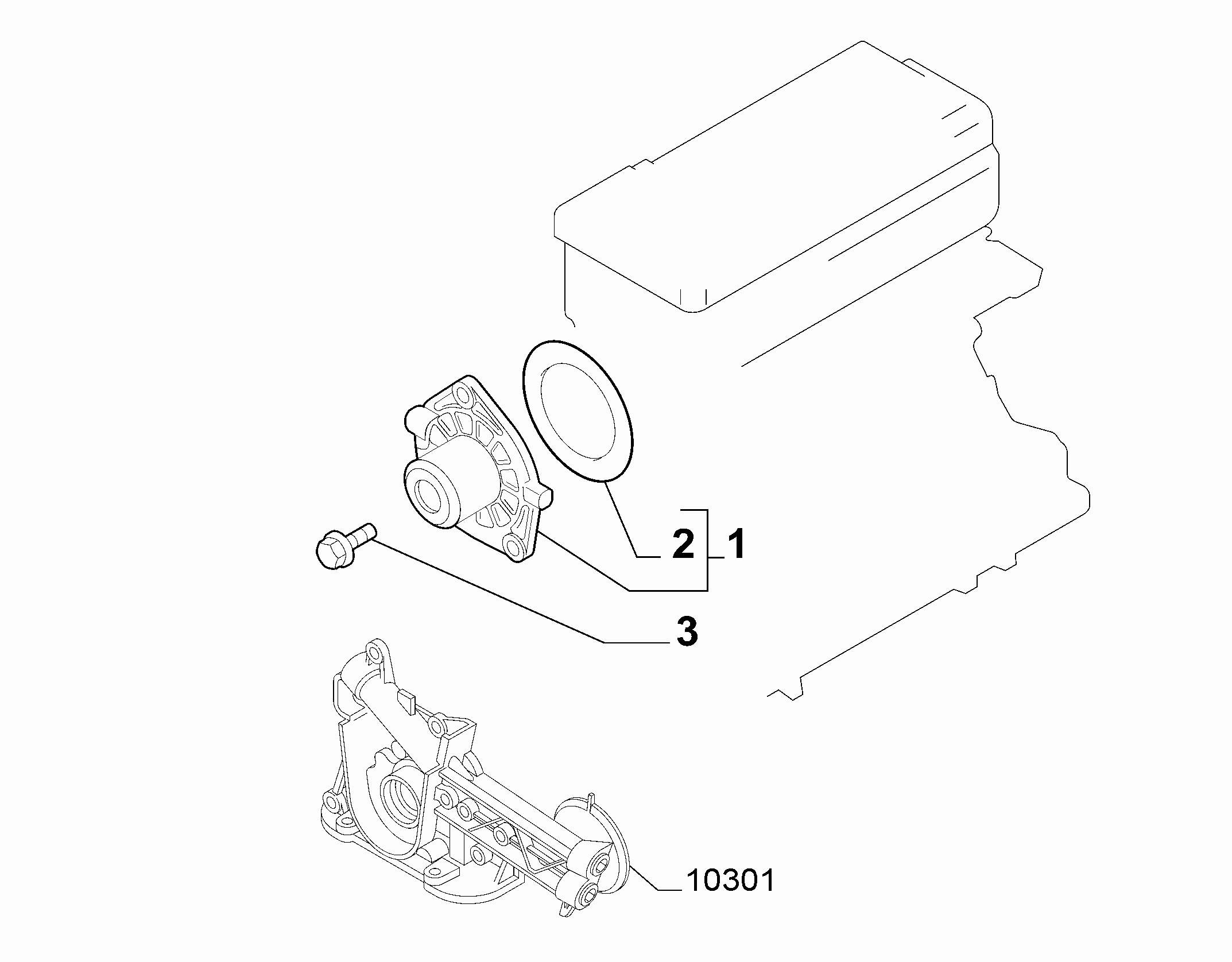 10402-010 WATER PUMP AND GASKETS