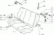 70613/00 REAR SEAT 
