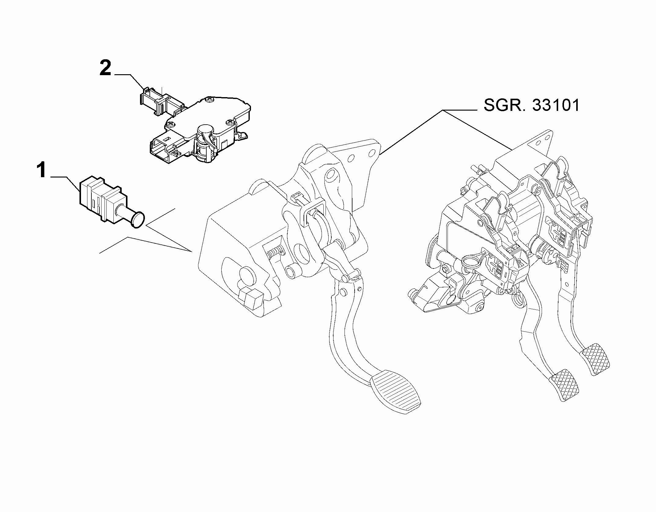 18101-020 CLUTCH DRIVE RELEASE SWITCH
