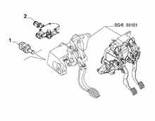 18101-020 CLUTCH DRIVE RELEASE SWITCH