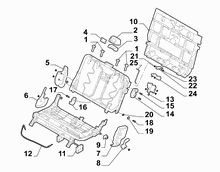 70613/00 REAR SEAT 