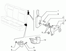70613/00 REAR SEAT