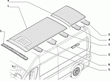 70020-030 ROOF FOR COMMERCIAL VEHICLES