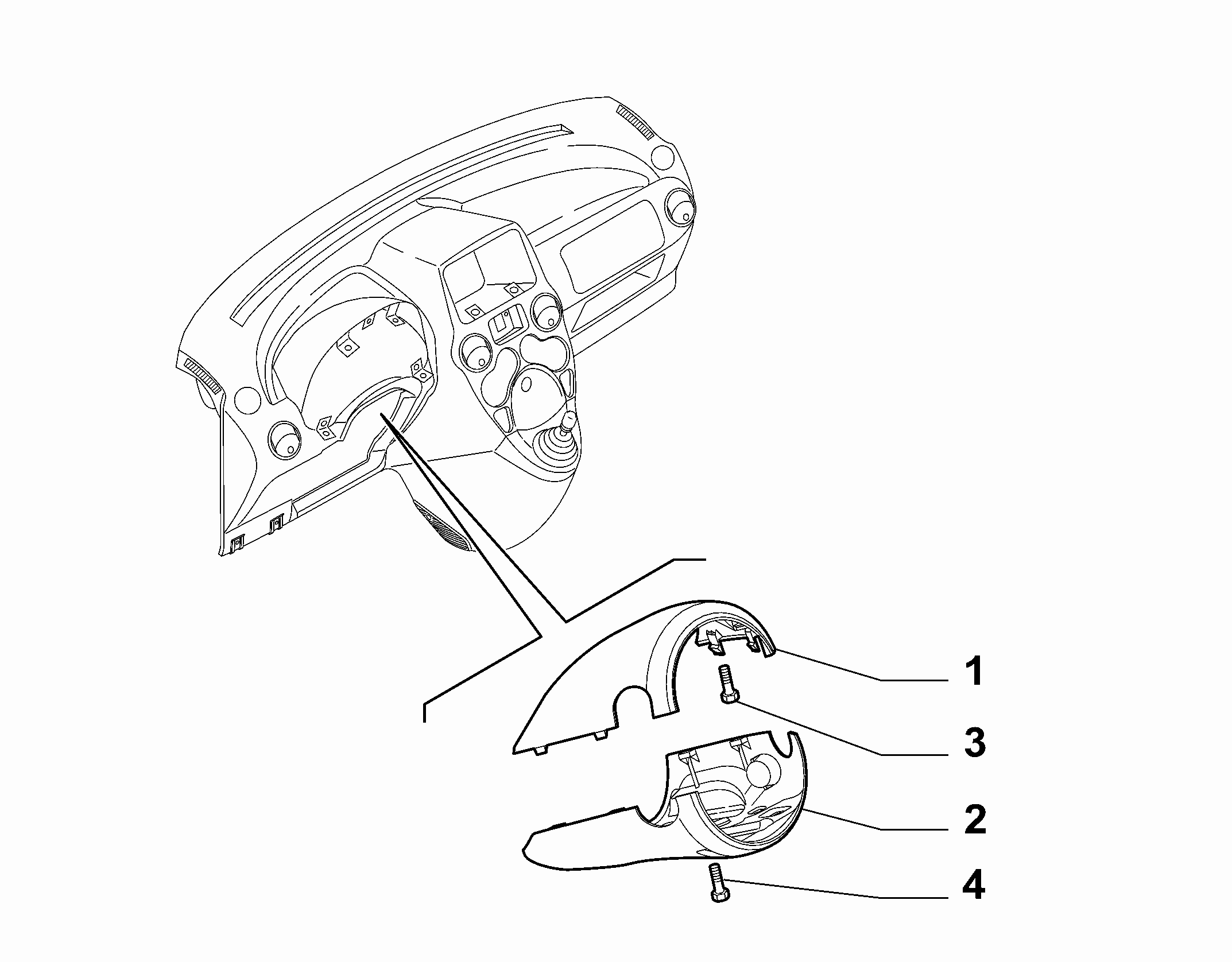 70502-060 STEERING COLUMN GUARDS