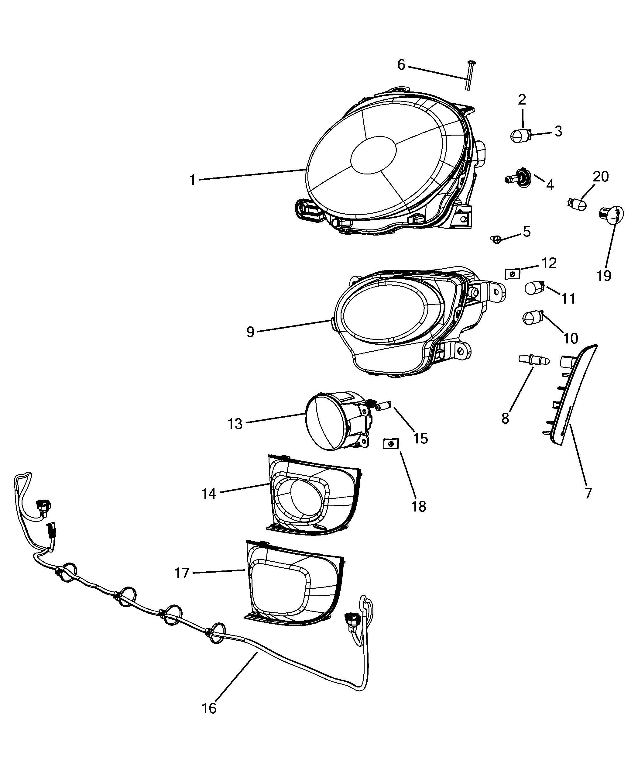 55401-010 FRONT HEADLIGHT