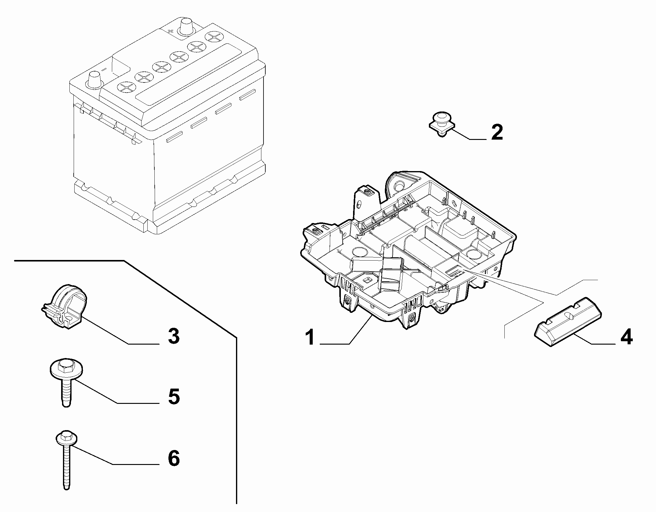 55300-030 BATTERY SUPPORT
