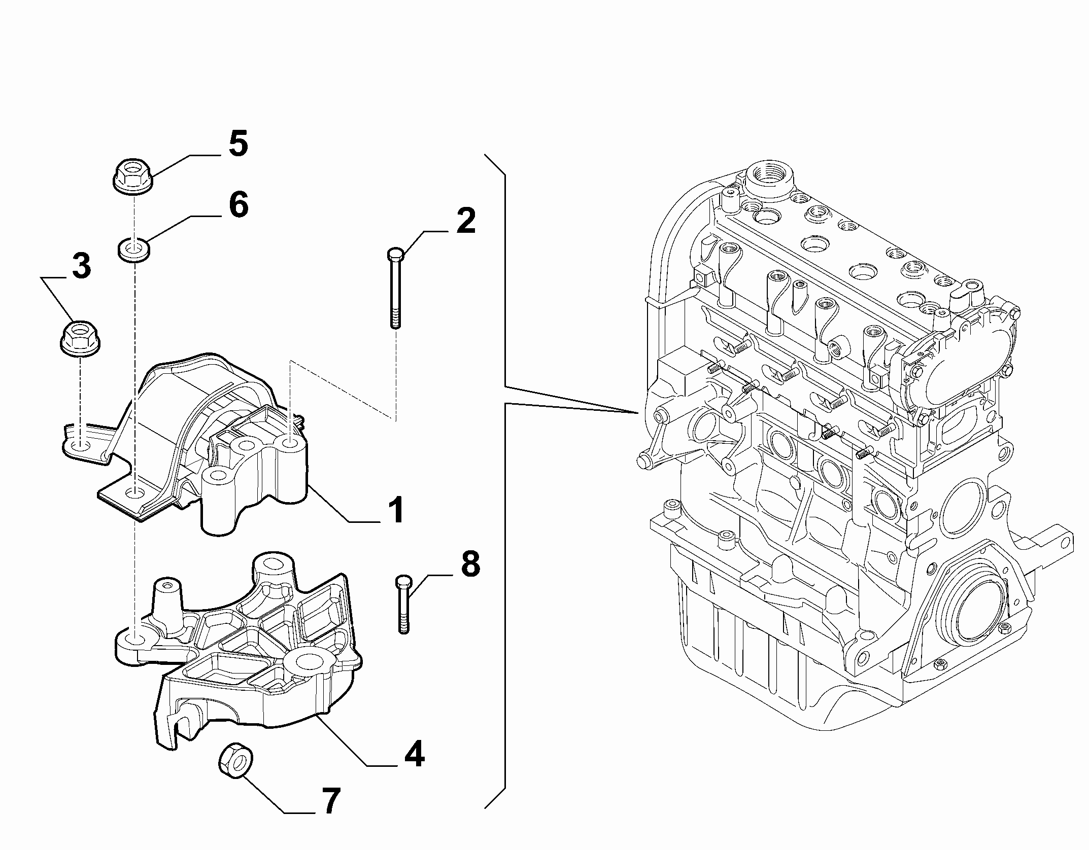 10002-010 ENGINE INLET SCREW ANCHOR AND TENSION ROD SUSPENSION