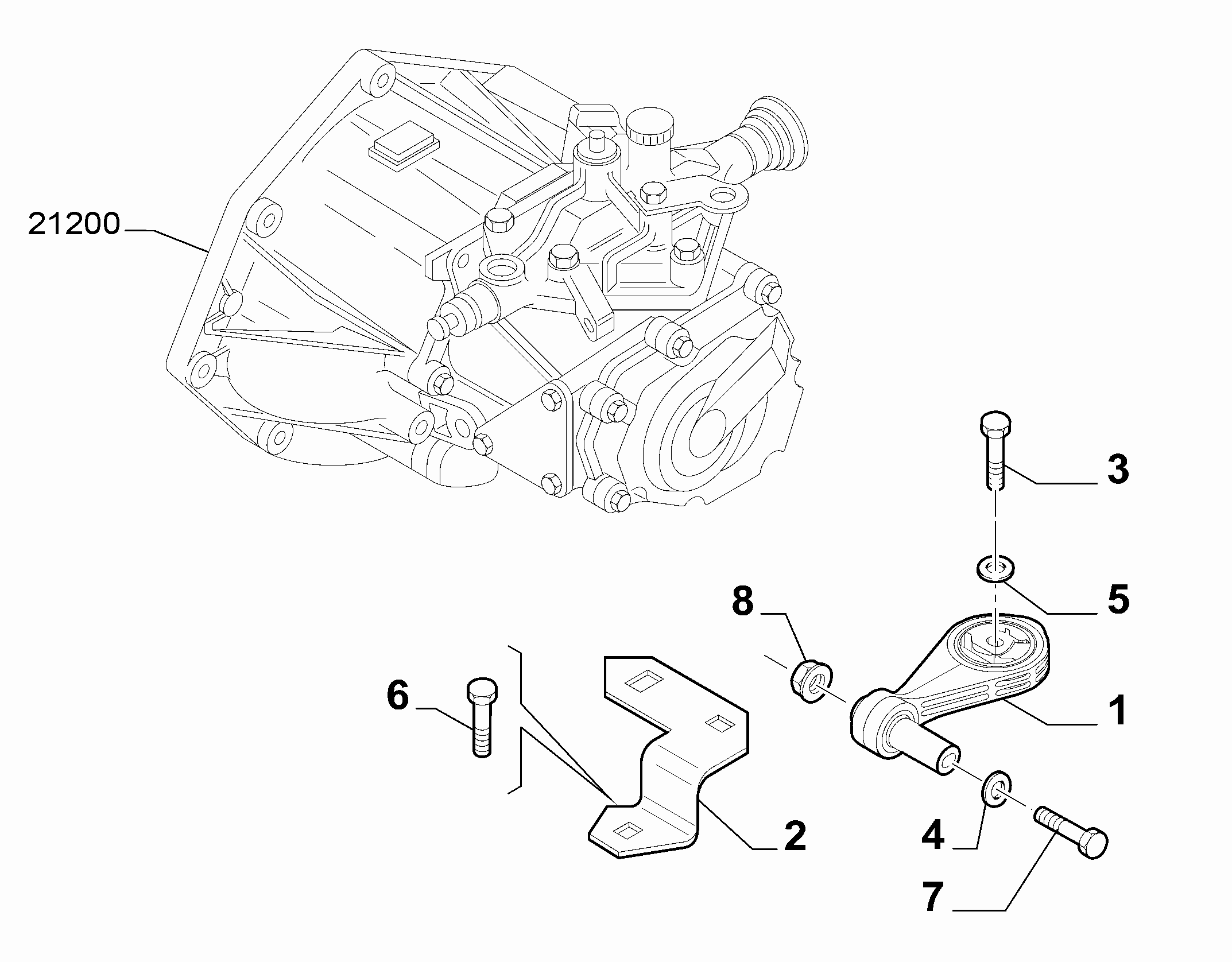 10002-030 AXLE INLET SCREW ANCHOR AND TENSION ROD SUSPENSION