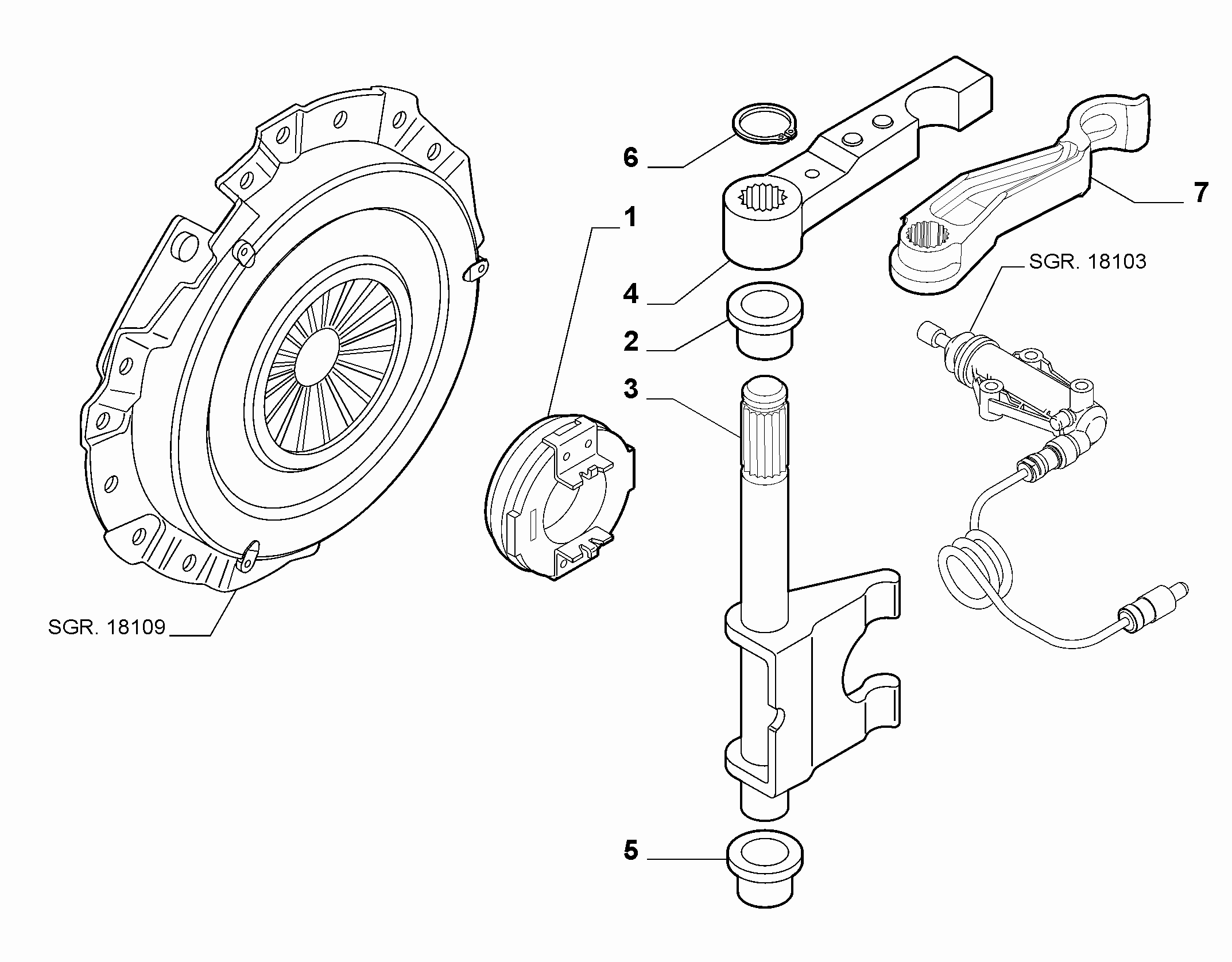21219-030 MANUAL CLUTCH RELEASE