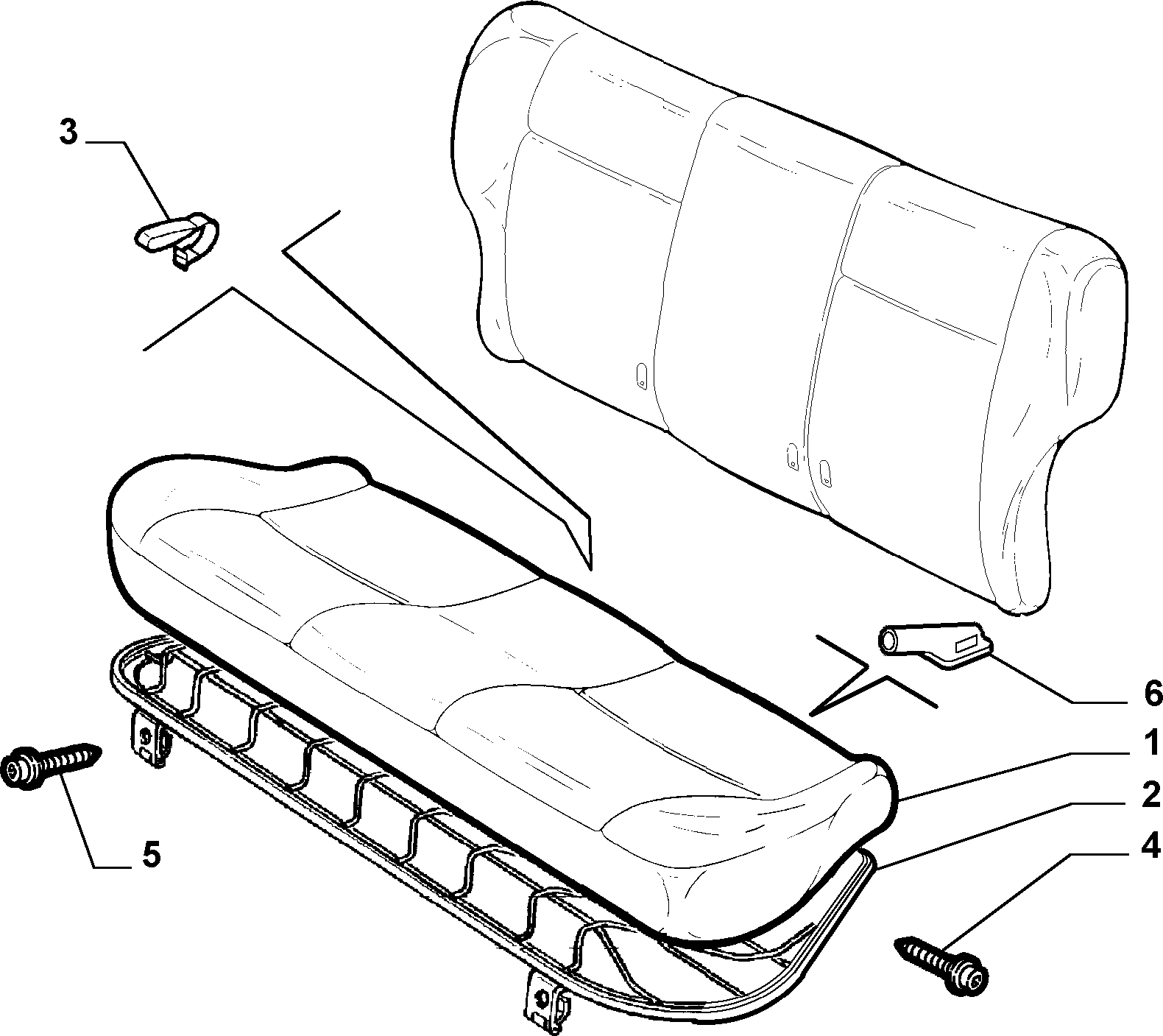 70613/00 REAR SEAT