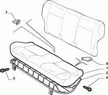 70613/00 REAR SEAT