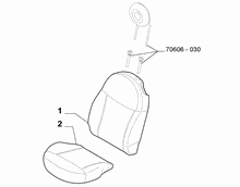 70601-010 FRONT SEAT PADDING