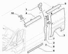 70020-040 OUTER SIDE PANEL FOR COMMERCIAL VEHICLES