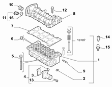 10101-020 CYLINDER HEAD AND GASKETS