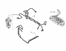 10201-030 ENGINE WELL FUEL PIPES