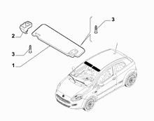 70525-010 SUN VISOR