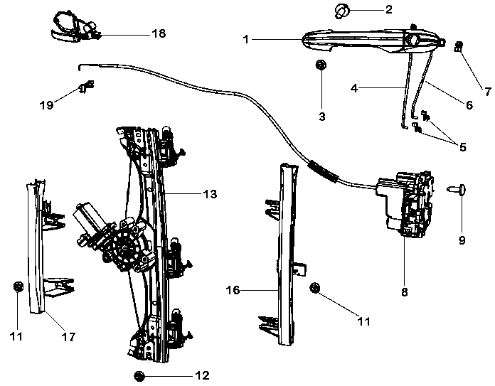 70129-015 FRONT SIDE DOOR PARTS