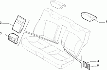 70615/00 REAR SEAT LINING