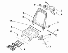 70601-020 FRONT SEAT FRAME