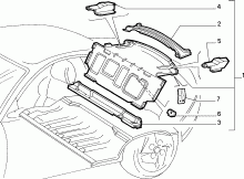 70004/00 КУЗОВ, РАМЫ (ЗАДНЯЯ ЧАСТЬ) 