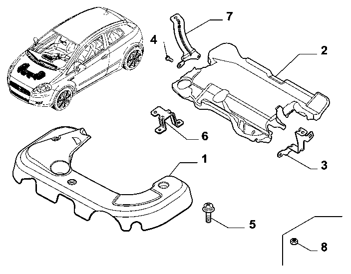 38115-040 ENGINE COVER