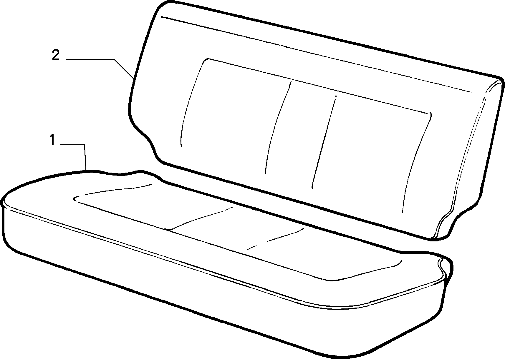 70615/00 REAR SEAT LINING 