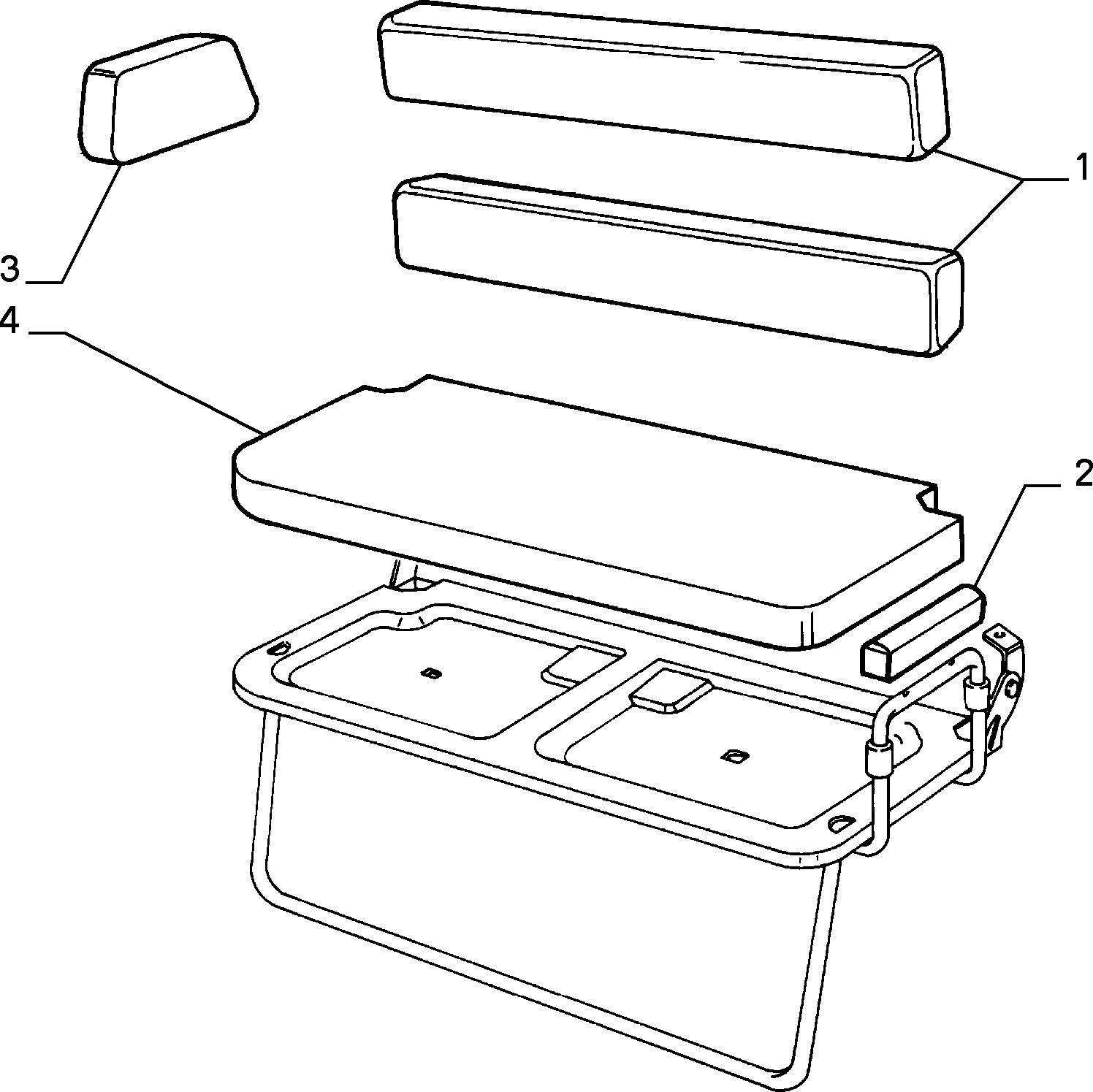 70615/00 REAR SEAT LINING