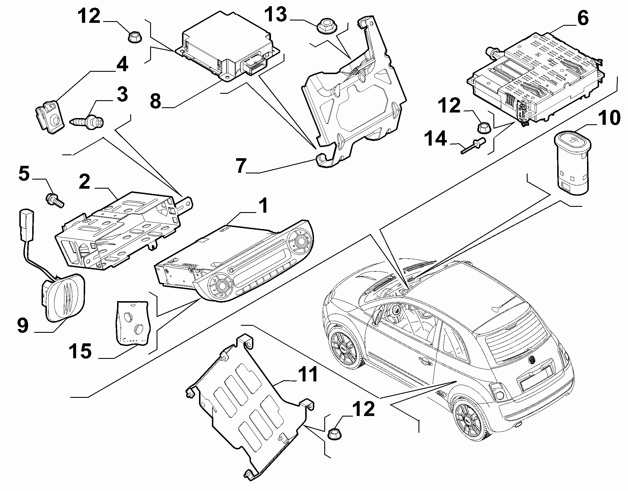 55521-010 RADIO AND AUTOMATED INFO DEVICE 