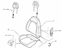 70601-010 FRONT SEAT PADDING