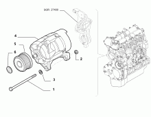 55301-010 ALTERNATOR AND MOUNTING