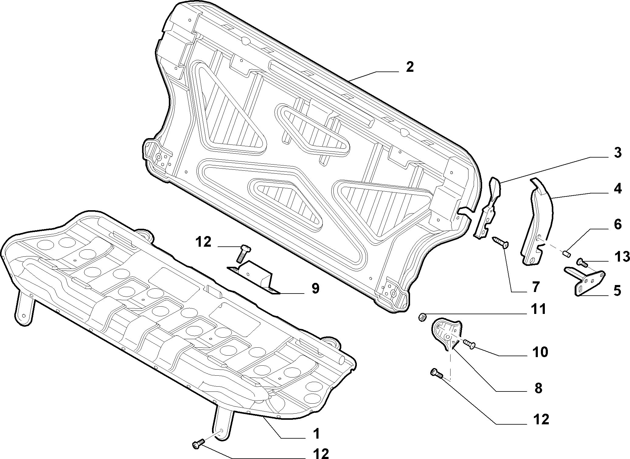 70613/00 REAR SEAT 