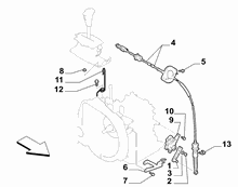 21221-020 GEAR STICK FLEX SHAFT