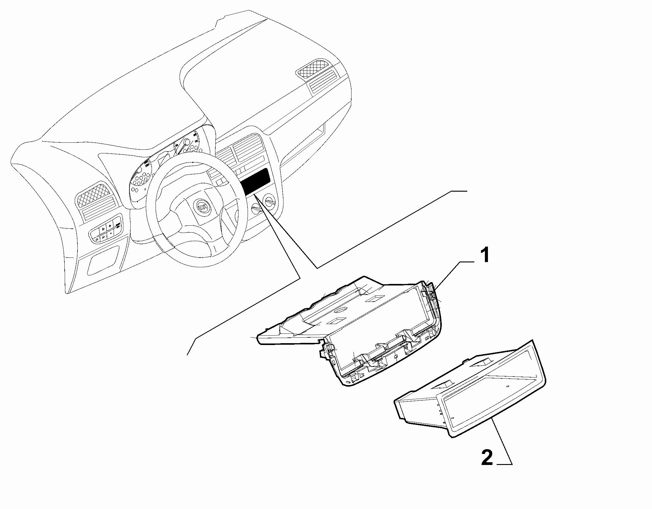 70502-020 DASHBOARD INSTRUMENT HOLDER DIALS