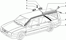 70712/00 НАРУЖНЫЕ НАКЛАДКИ И УПЛОТНИТЕЛИ 