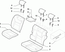 70615/15 REAR SEAT LINING