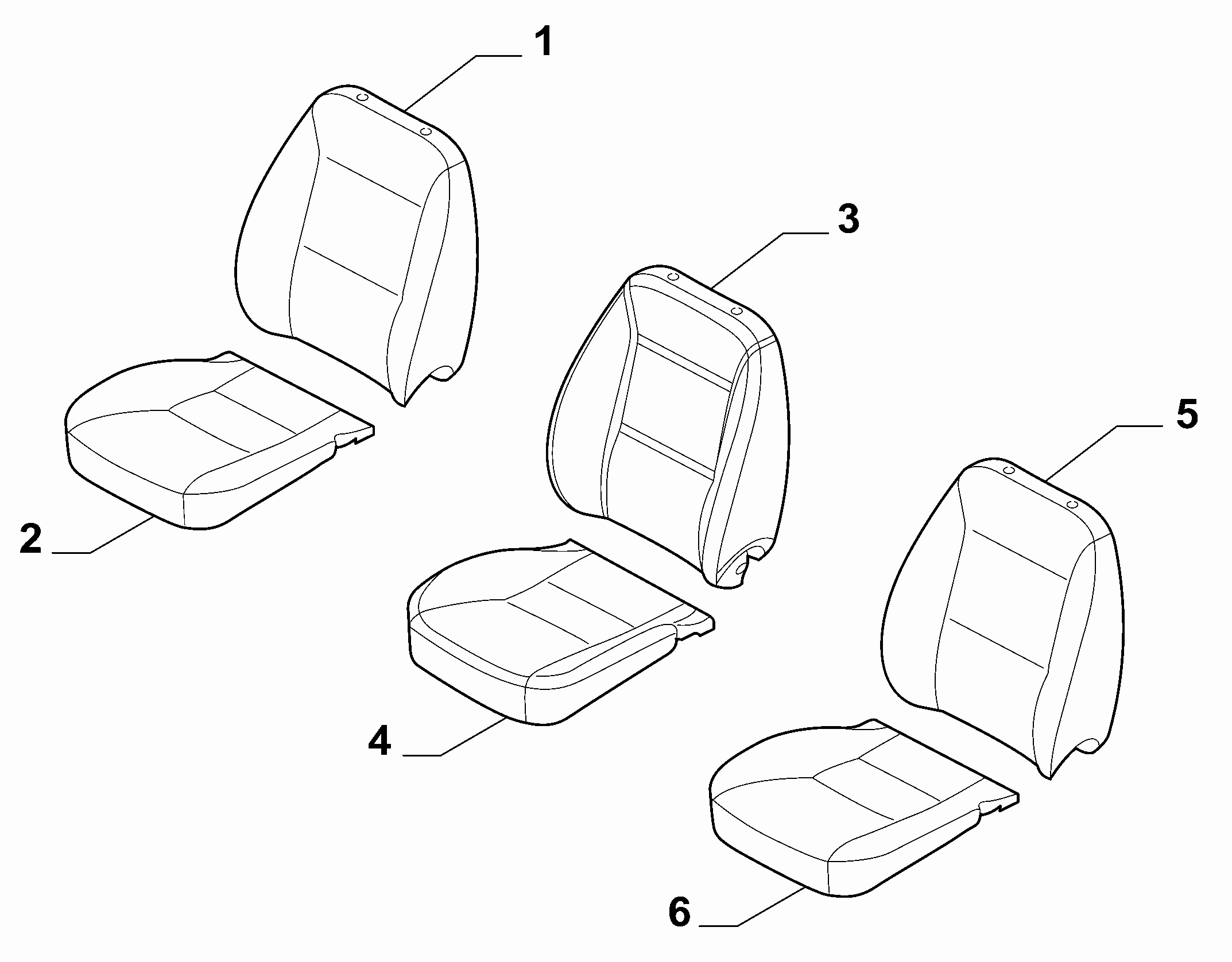 70615-010 REAR SEAT LINING 