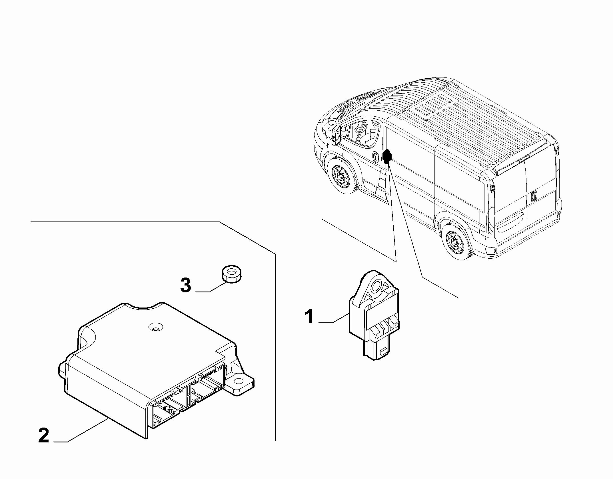55508-070 REMOTE CONTROL AIRBAG SENSOR