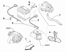 55300-040 BATTERY HARNESS