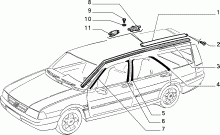 70712/01 НАРУЖНЫЕ НАКЛАДКИ И УПЛОТНИТЕЛИ