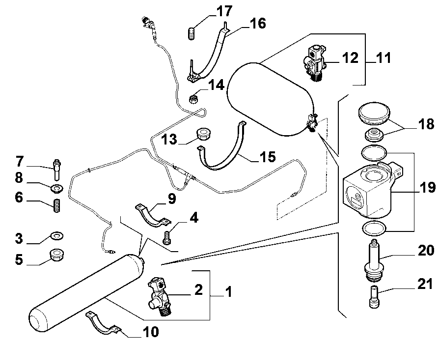 10200-040 GAS CYLINDER