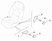70601-030 FRONT SEAT ADJUSTMENT DEVICES
