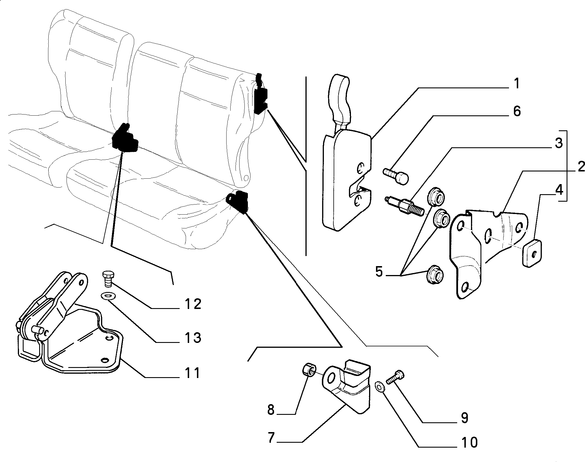 70613/04 REAR SEAT