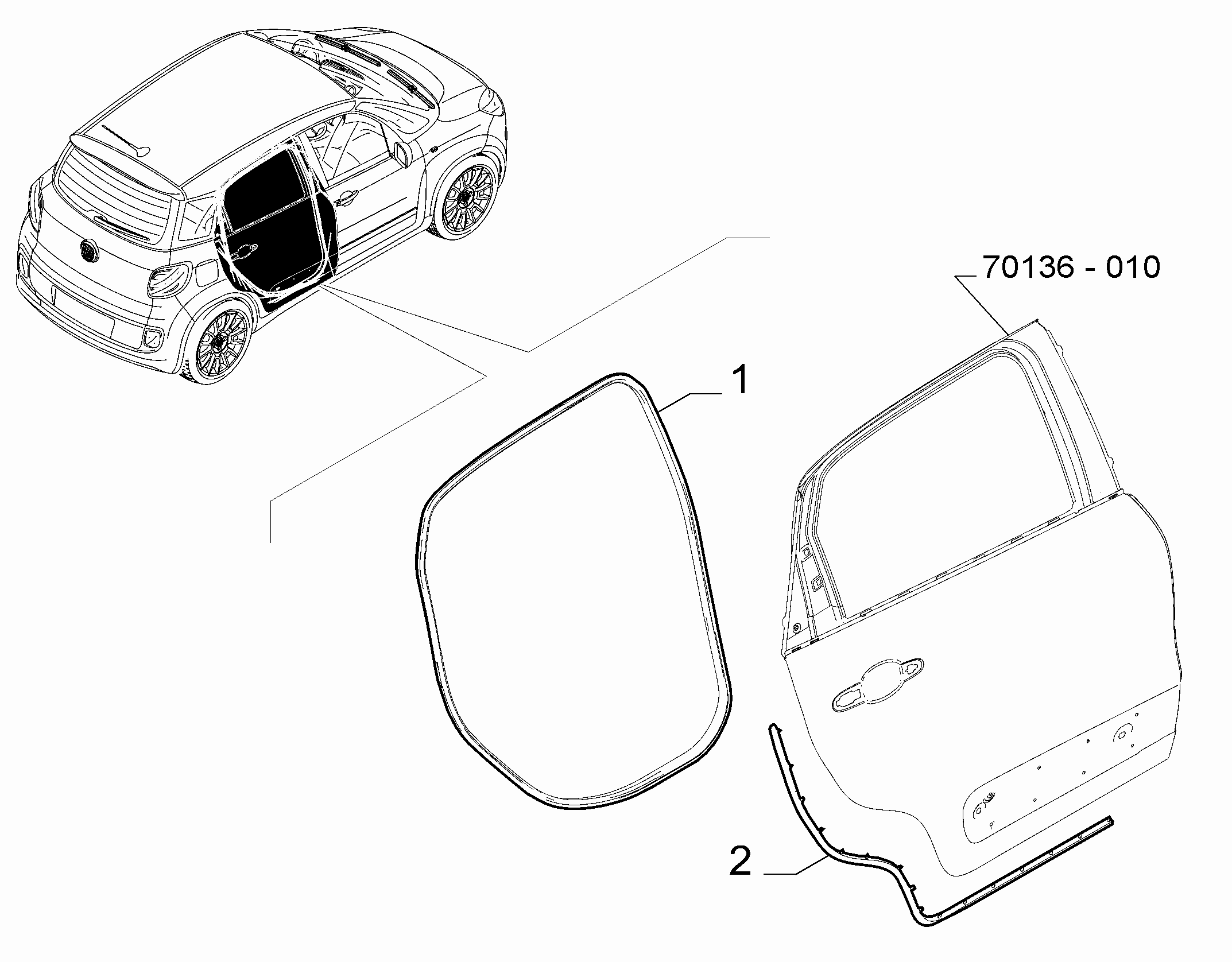 70136-080 REAR DOOR RING GASKET