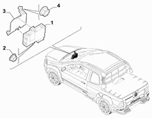 55502-040 REMOTE CONTROL  DOOR LOCK