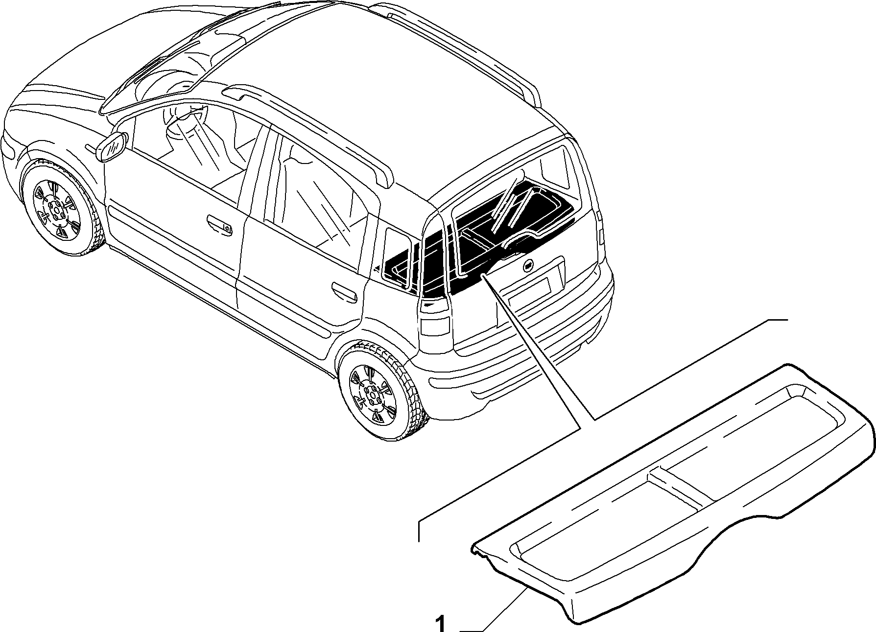 70523-070 PARCEL SHELF